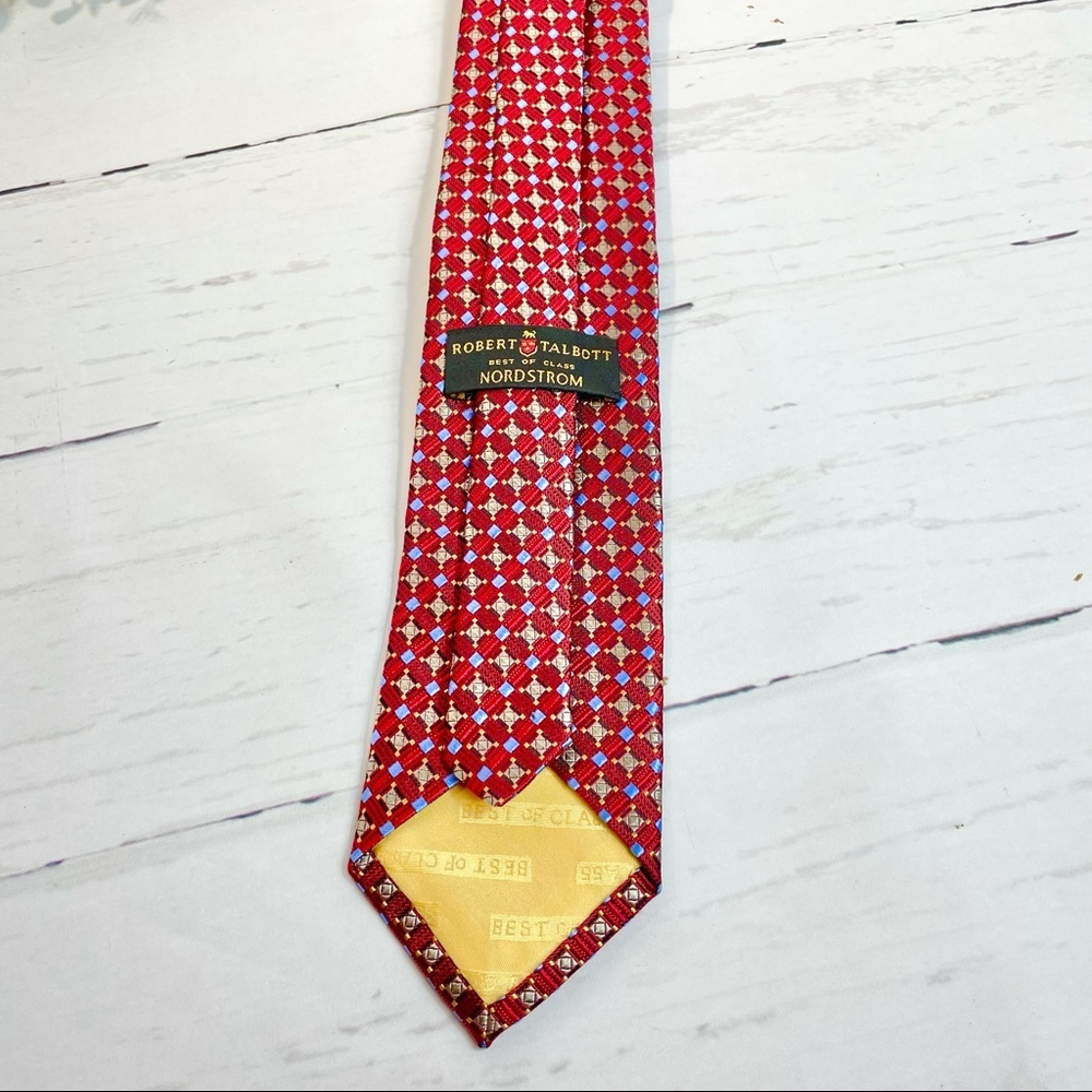 Men's Robert Talbott Best of Class Tie (Red/Blue) - Picture 4 of 11
